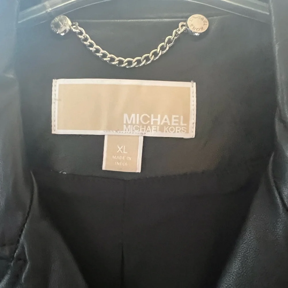 Michael Kors Moto Leather Jacket - Picture 8 of 10